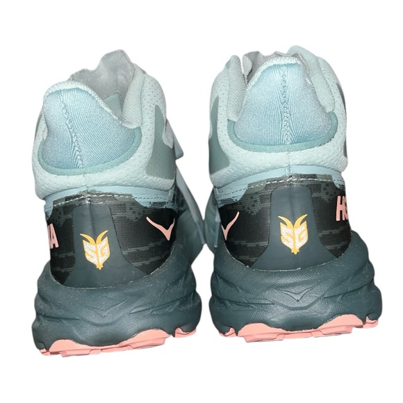 HOKA WOMEN'S SPEEDGOAT MID 5 GTX | AGAVE / SPRUCE- Size 6 - Picture 8 of 9